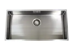 ABK Bingara extra grote roestvrijstalen spoelbak 80x40cm voor vlakbouw, onderbouw en opbouw BIN80FVI