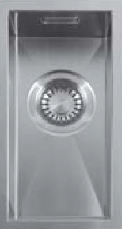 ABK Baronga mały zlewozmywak ze stali nierdzewnej 16x34 cm do montażu wpuszczanego, podwieszanego i nablatowego BAR16FVI