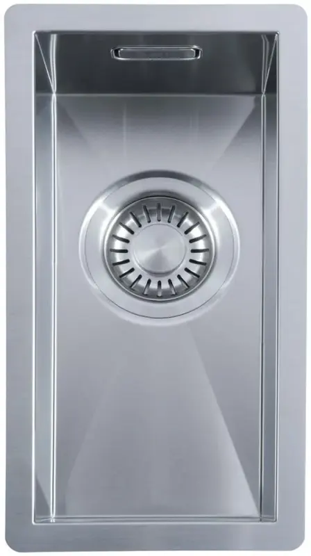ABK Baronga mały zlewozmywak ze stali nierdzewnej 16x34 cm do montażu wpuszczanego, podwieszanego i nablatowego BAR16FVI