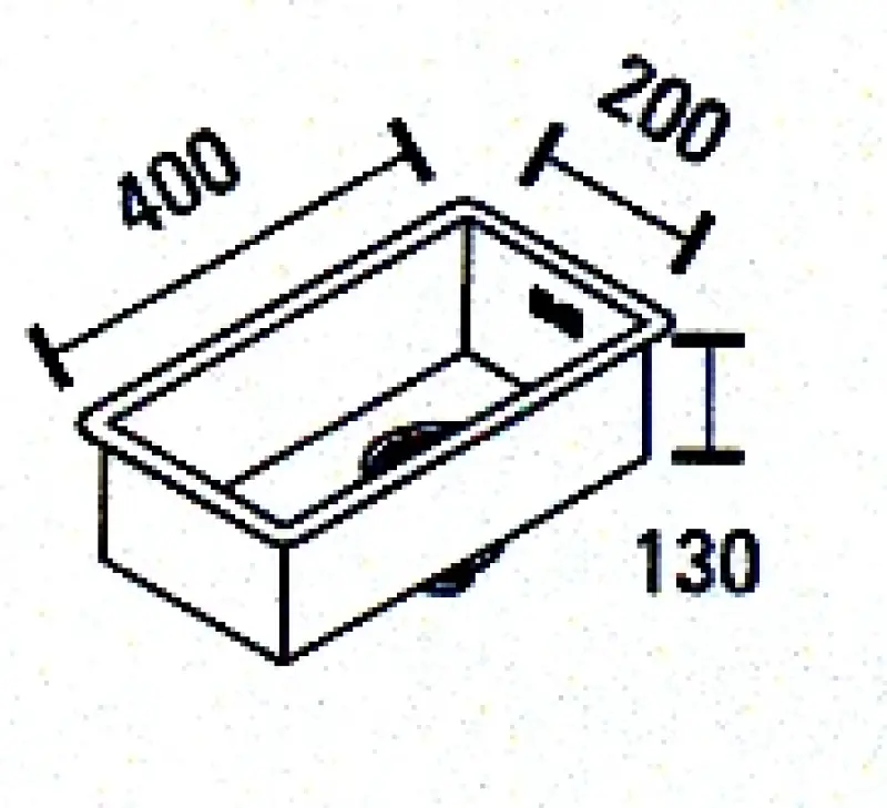 ABK Baronga mały zlewozmywak ze stali nierdzewnej 20x40 cm montaż na równi z blatem, podwieszany i nakładany BAR20FVI