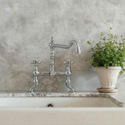 Nostalgiczny kran kuchenny ze stali nierdzewnej V1979RVSST