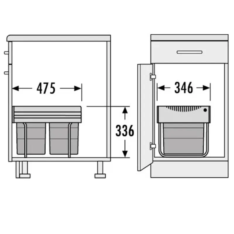 Hailo Tandem RB Kosz na Śmieci 1153449152