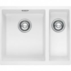 Franke Sirius 2 S2D 160 półtora 1,5 biały zlew z tworzywa sztucznego 53,5x41cm podbudowa 125.0252.219