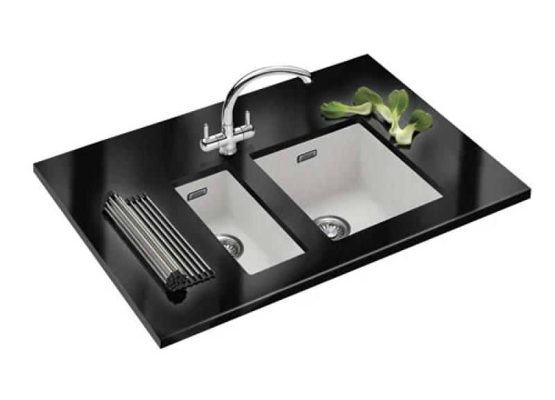 Franke Sirius 2 S2D 110.34 biała zlewka z tworzywa sztucznego 34x41cm do montażu podszafkowego 125.0252.229