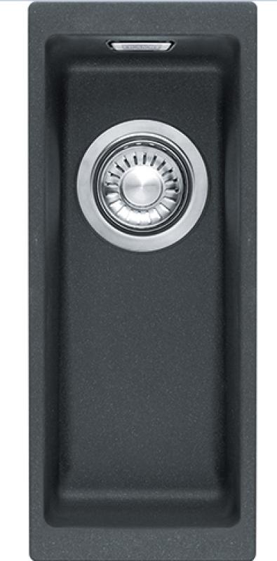 Franke Sirius 2 S2D 110.16 czarny zlew z tworzywa sztucznego 16x41cm do montażu podszafkowego 125.0252.231