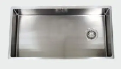 ABK Bingara Ekstra duży zlew ze stali nierdzewnej 80x40cm z asymetrycznym odpływem do montażu podblatowego, nablatowego i wpuszczanego BIN80LFVI