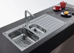 Franke Spark SKX 651 półtorej komory zlewozmywak ze stali nierdzewnej, montowany na blacie, z odwracalnym ociekaczem 101.0315.546