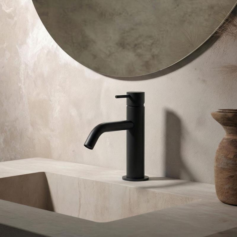 Waterevolution Flow bateria umywalkowa matowa czarna T110PR