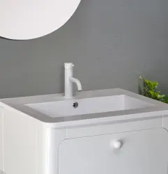 Waterevolution Flow bateria umywalkowa matowa biała T110BR