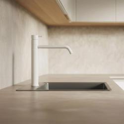 Waterevolution Flow kraan do kuchni matowa biała T150BR