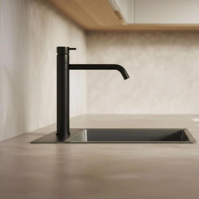 Waterevolution Flow bateria kuchenna matowa czarna T150PR