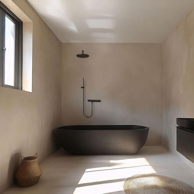 Waterevolution Flow termostat prysznicowy z zestawem prysznicowym czarny T140TPR