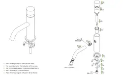 Waterevolution Flow Samozamykający się kran do umywalki chromowany T110TP01