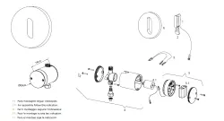 Waterrevolutie Flow inbouw wastafel met infraroodsensor op netstroom matzwart T118EEPR