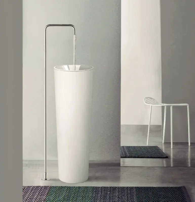 Waterevolution Flow Wolnostojąca bateria umywalkowa Wylewka Chrom T1.676.01