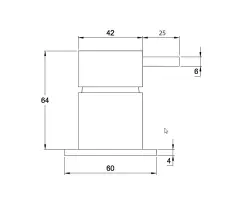 Waterevolution Flow wbudowana bateria chromowana 1208512402