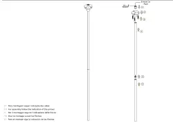 Waterevolution Flow sufitowa bateria umywalkowa wylewka matowa biała T1678BR