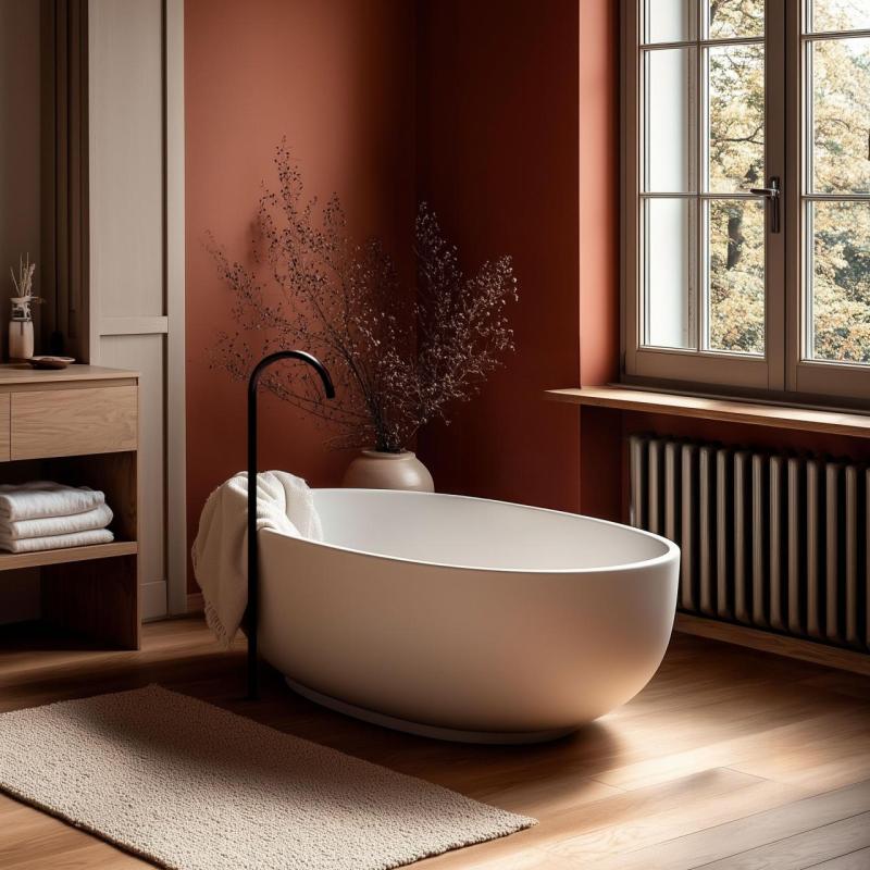 Waterevolution Flow wylewka wannowa stojąca matowa czarna T1673PR