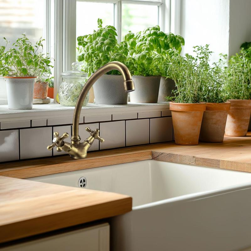 PB Nostalgiczna bateria kuchenna V1905 Brąz 1208606672