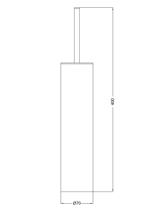 Waterevolution Deep zestaw szczotek toaletowych stojący chromowany A24001