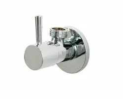 Clou InBe design kątowy zawór odcinający typ 1 okrągły chrom