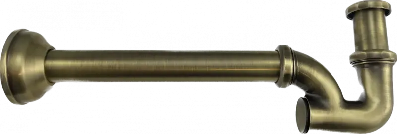 PB Unix klasyczny syfon umywalkowy, syfon do umywalki metalowy brąz 1208676672