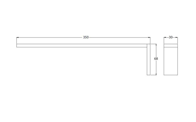 Waterevolution Deep uchwyt na ręczniki 35 cm chrom A21501