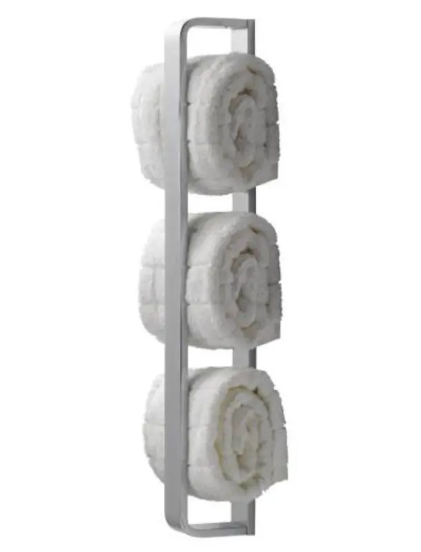 Waterevolution Deep pionowy uchwyt na ręcznik 40cm matowy biały A216BR