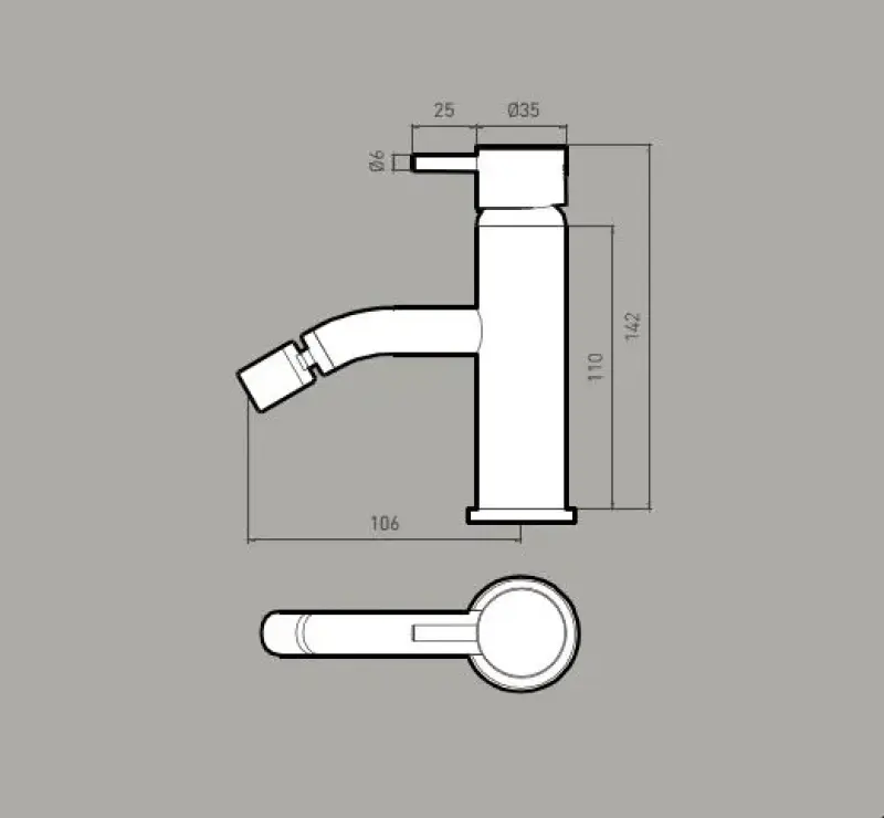 Waterevolution Flow bateria bidetowa matowa biała T120BR