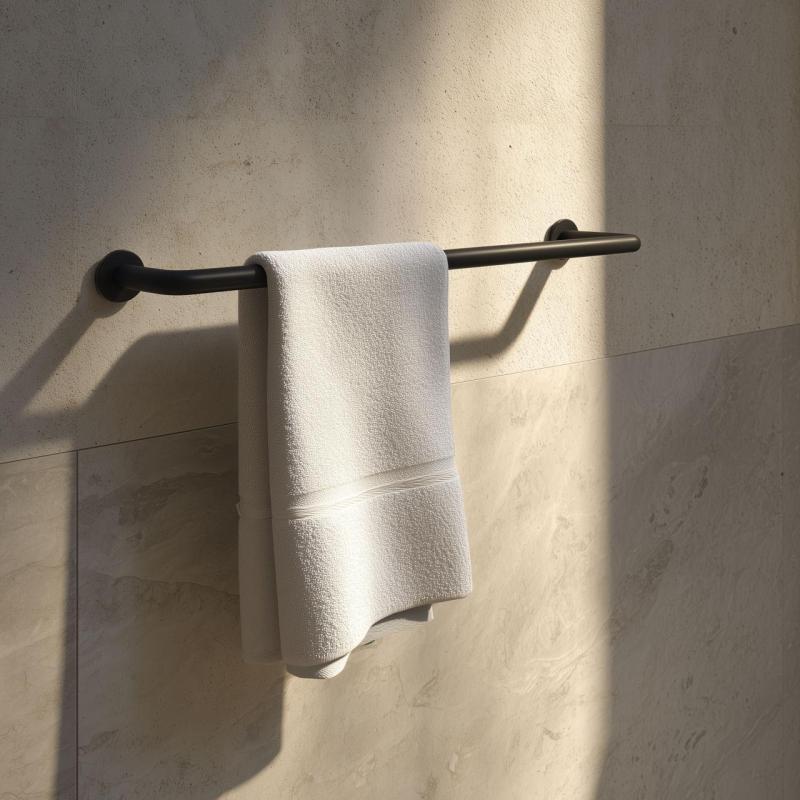 Waterevolution flow uchwyt na ręcznik 35 cm matowy czarny A111PR