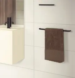 Waterevolution flow wieszak na ręczniki 60 cm matowy czarny A112PR