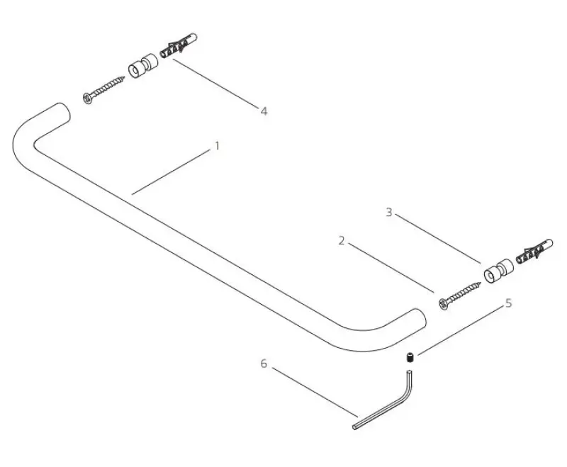 Waterevolution flow wieszak na ręczniki 60 cm matowy czarny A112PR