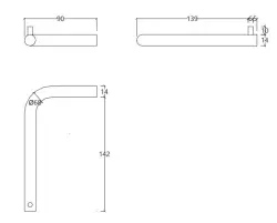 Waterevolution Flow Uchwyt na papier toaletowy bez klapki matowy biały A130BR