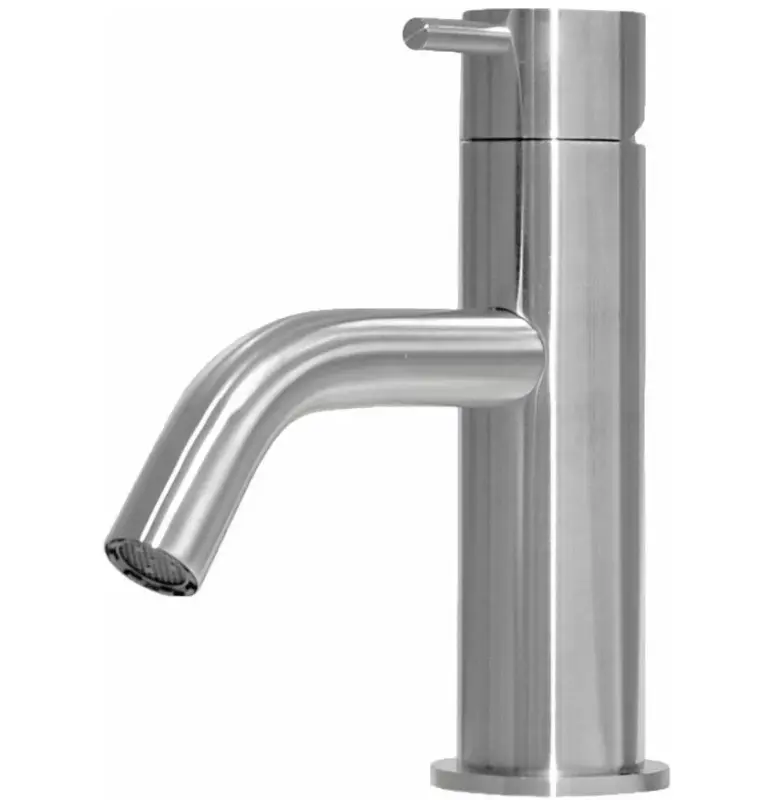 Waterevolution Flow niska bateria umywalkowa ze stali nierdzewnej T110IE