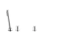 Waterevolution Flow 3-gats badmengkraan voor badrandmontage chroom T138SB01

Po Polsku: Waterevolution Flow 3-otworowa bateria wannowa do montażu na krawędzi wanny chrom T138SB01