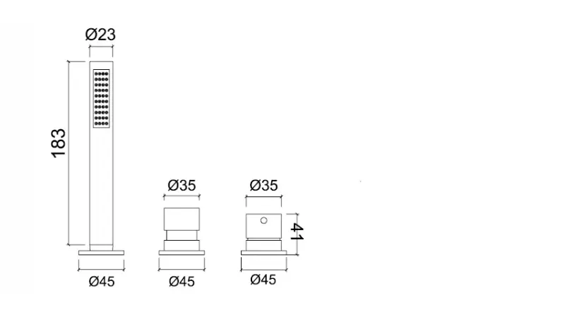 Waterevolution Flow 3-gats badmengkraan voor badrandmontage chroom T138SB01

Po Polsku: Waterevolution Flow 3-otworowa bateria wannowa do montażu na krawędzi wanny chrom T138SB01