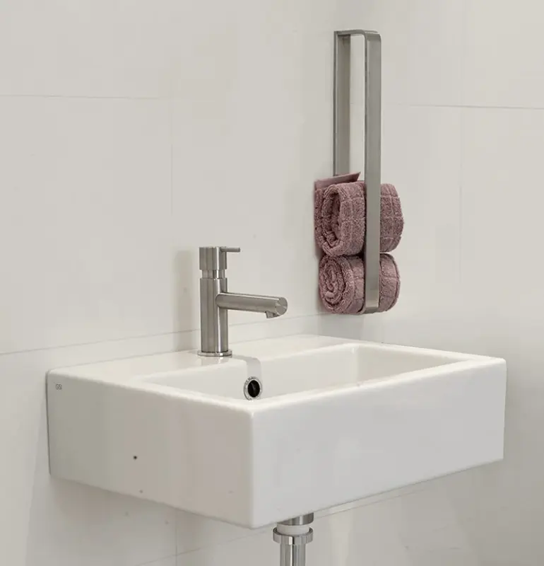 Waterevolution Deep verticale handdoekhouder 40cm RVS A216IE