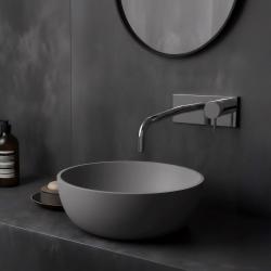 Waterevolution Flow wbudowany kran do umywalki z płytą osłonową chrom z wylewką 21cm T1161B01-21