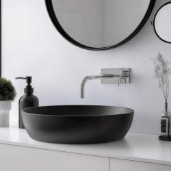 Waterevolution Flow podtynkowa bateria umywalkowa z maskownicą chromowaną i wylewką 15cm T1161B01-15