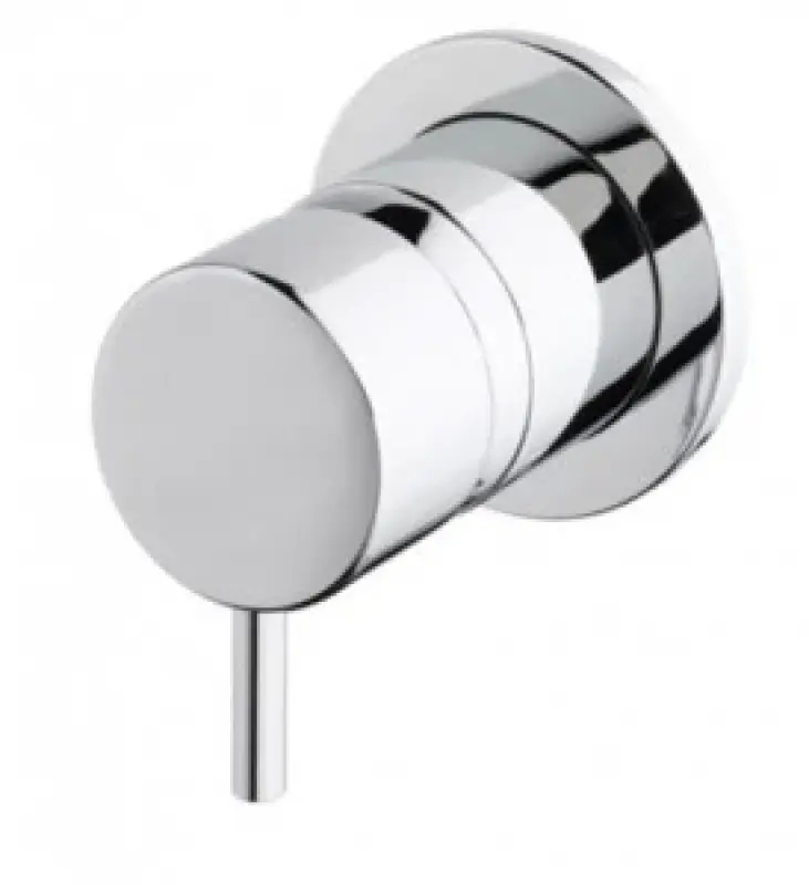 Waterevolution Flow inbouw 3-drogowy przełącznik z okrągłą rozetą chrom T1483S01