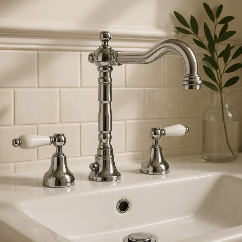 PB klassieke kraan 3 gats wastafelkraan Witte hendels Chroom 1208854262

PB klasyczna bateria umywalkowa 3-otworowa Białe uchwyty Chrom 1208854262