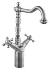 PB klasyczna podniesiona bateria umywalkowa z pokrętłami wylewka 18 cm Brąz 1208854992