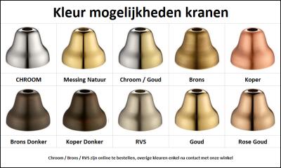 PB klassieke ingebouwde wandkraan met sterknoppen, 16 cm uitloop, brons 1208855052