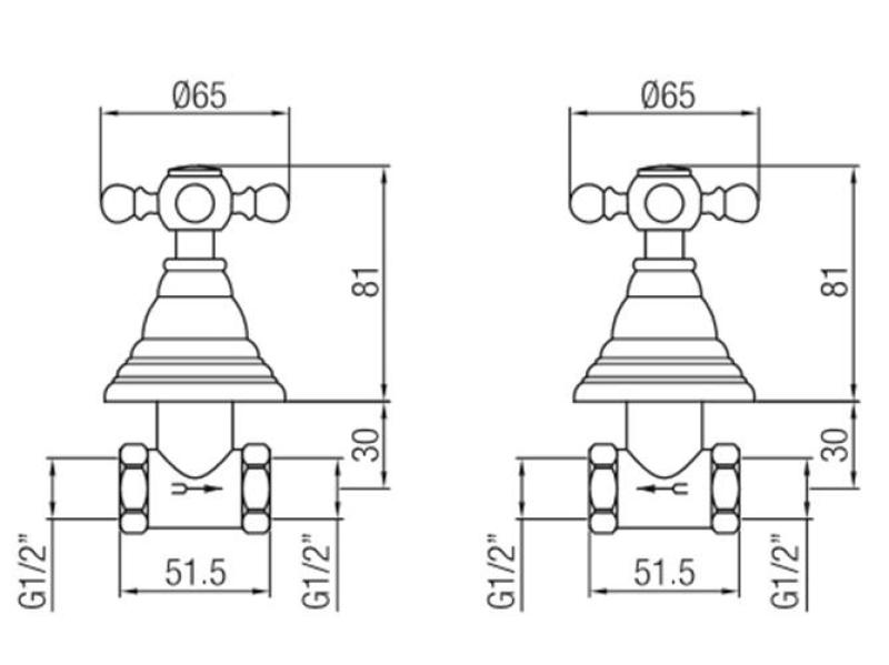 PB klasyczny zestaw prysznicowy do zabudowy z gwiazdkowymi pokrętłami Chrom 1208855332