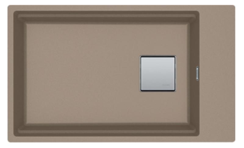 Franke Kubus KNG 110.62 zlewozmywak 72x42 taupe granit podwieszany z półką na baterię 125.0512.516