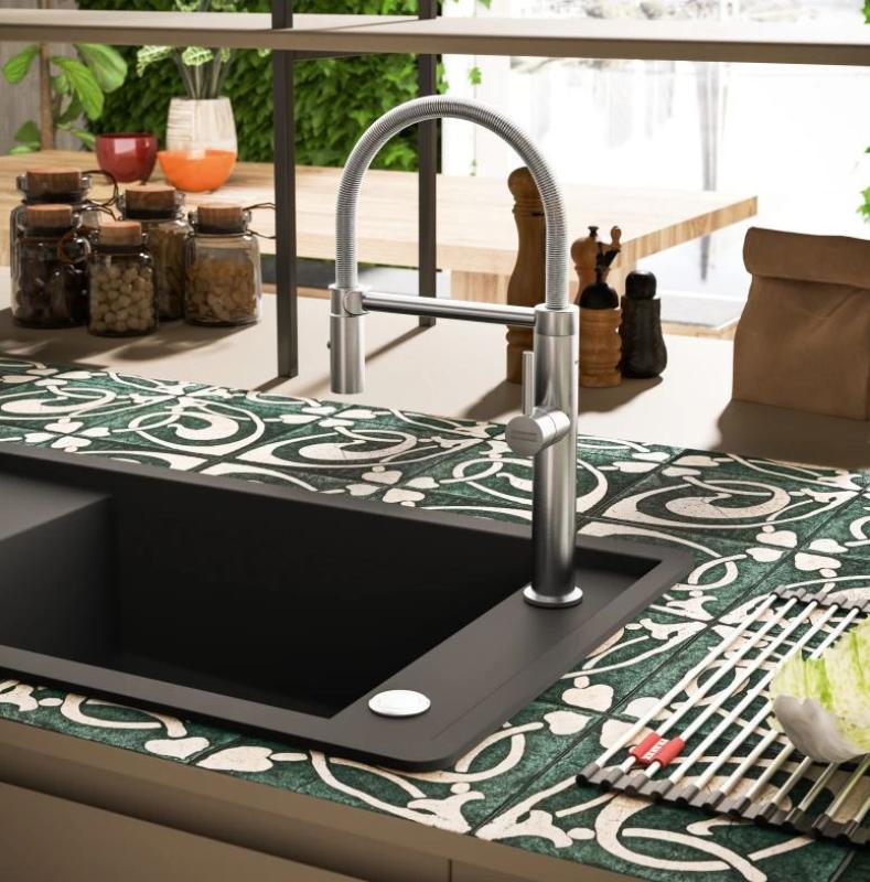 Franke Pescara Semi Pro L Bateria kuchenna z elastyczną wylewką, stal nierdzewna 115.0472.960