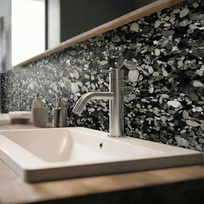 Waterevolution Flow kran do umywalki ze stali nierdzewnej RVS T1101AIE