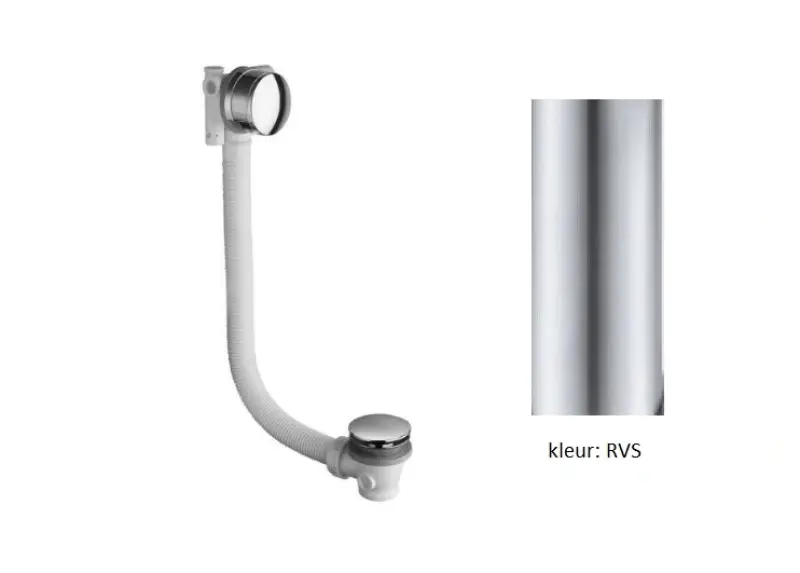 Rewolucja wodna przelew do wanny z kombinacją napełniania RVS B1ENCHIE