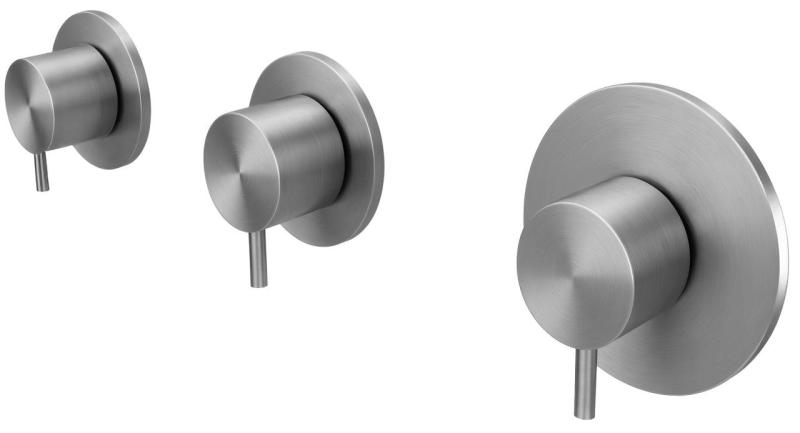 Waterevolution Flow wbudowany termostat prysznicowy z 2 zaworami odcinającymi, w całości ze stali nierdzewnej 1208916472