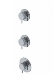 Waterevolution Flow termostat do natrysku wbudowany z 2 zaworami odcinającymi chrom 1208916482